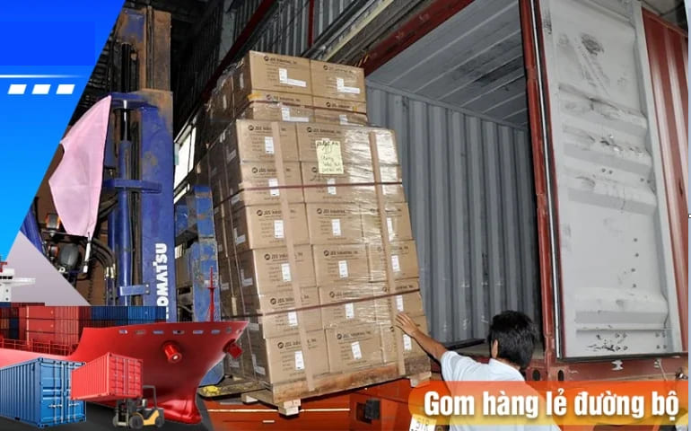Việc gom hàng lẻ có thể được sử dụng với đa số các loại hàng hoá